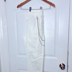White Cargo Pants